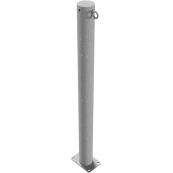 Barrier posts | Steel tube  76 x 2,6 mm | stationary, to be fixed by plugs | hot-dip galvanized | with 1 eyelet